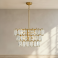 Amira 30-inch 8-light chandelier shown from the front