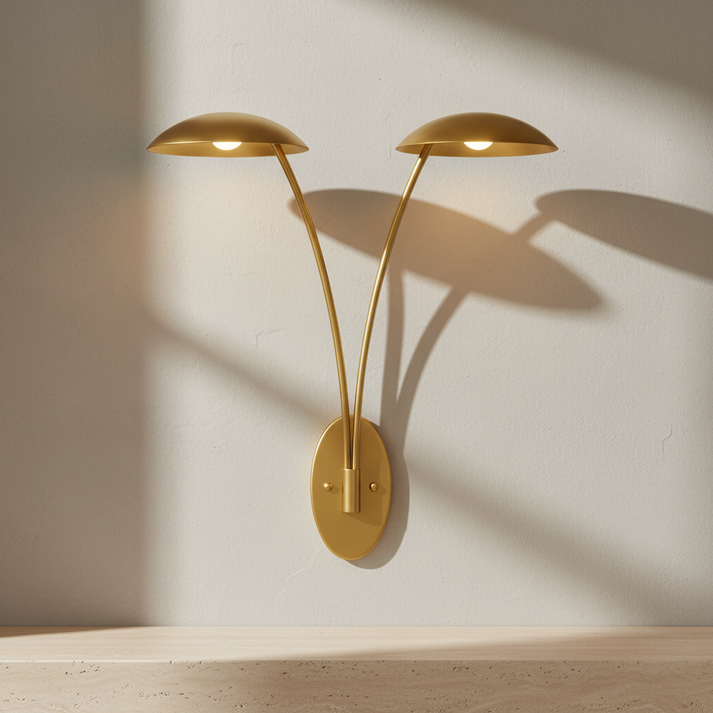 Fredrick Ramond Glenn two-light wall sconce shown from the front